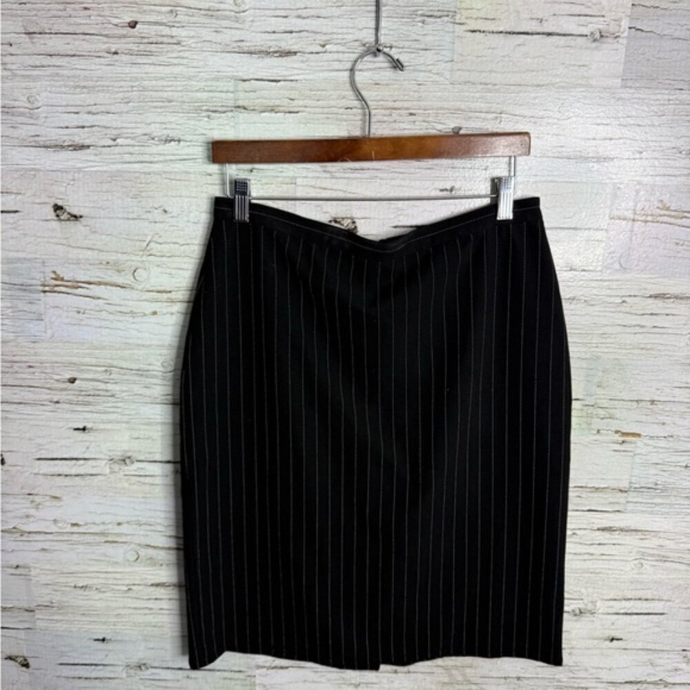 Club Monaco Black and White Pencil Skirt Knee-Length Work size 12
